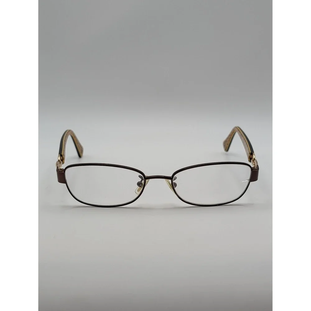 Coach HC5054 Faina 9187 Satin Brown Dark Tortoise Gold Eyeglass Frames 51-17 135